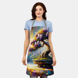 Delantal Fantasy Cute Purple Mini Tree