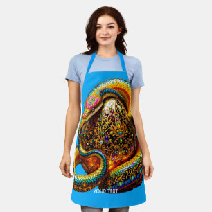 Delantal Fantasy Cute Snake Huevo vibrante