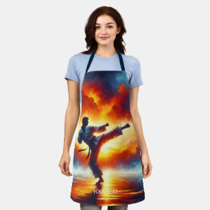 Delantal Fantasy Cute Sunset Karate Fighter