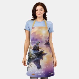 Delantal Fantasy Cute Sunset Purple Lake