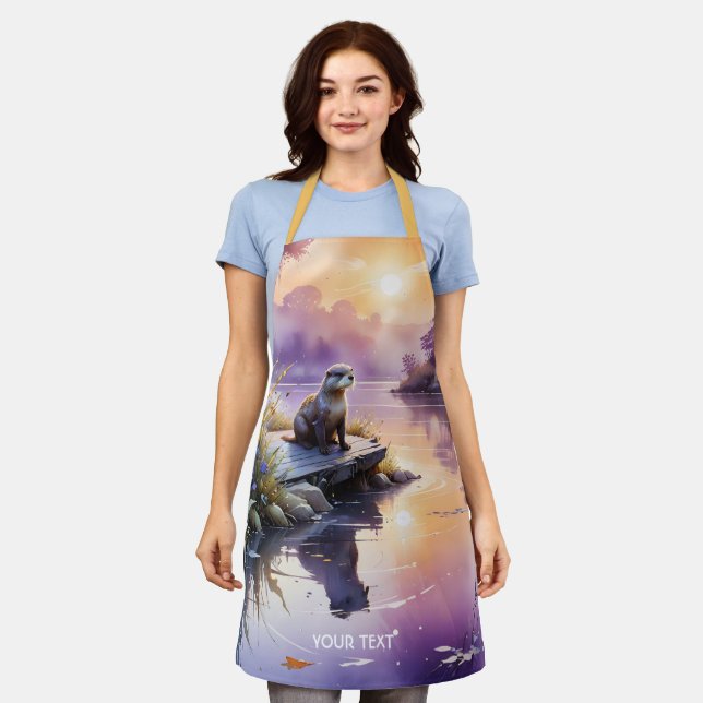 Delantal Fantasy Cute Sunset Purple Lake (Gastado)
