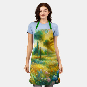 Delantal Fantasy Cute Trees Resumen Paisaje
