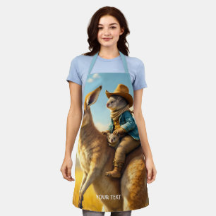 Delantal Fantasy Cute Wombat Kangaroo Koala