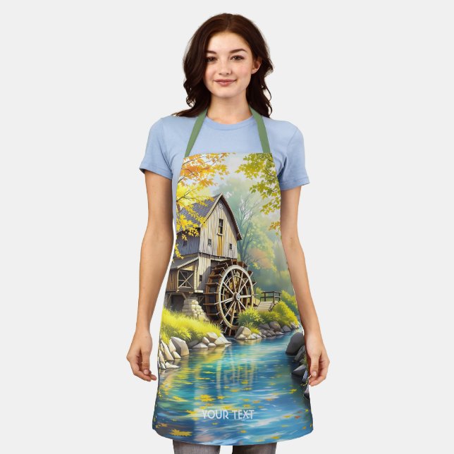 Delantal Fantasy Cute Wooden Watermill (Gastado)