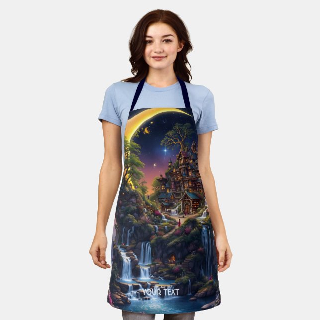 Delantal Fantasy Moon Waterfall Forest (Gastado)