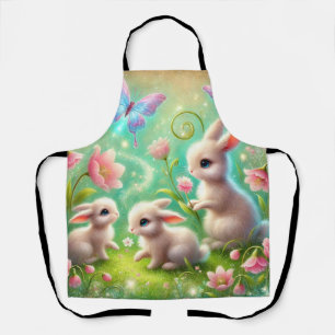 Delantal Fantasy Spring Bunny Garden