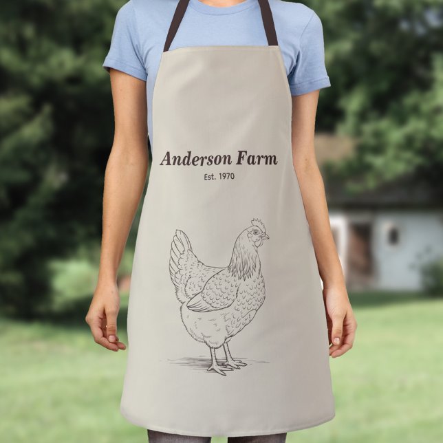Delantal Farm Hen (Farm Hen Apron)