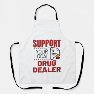 Delantal Farmacéutico Apoyo a su distribuidor de medicament