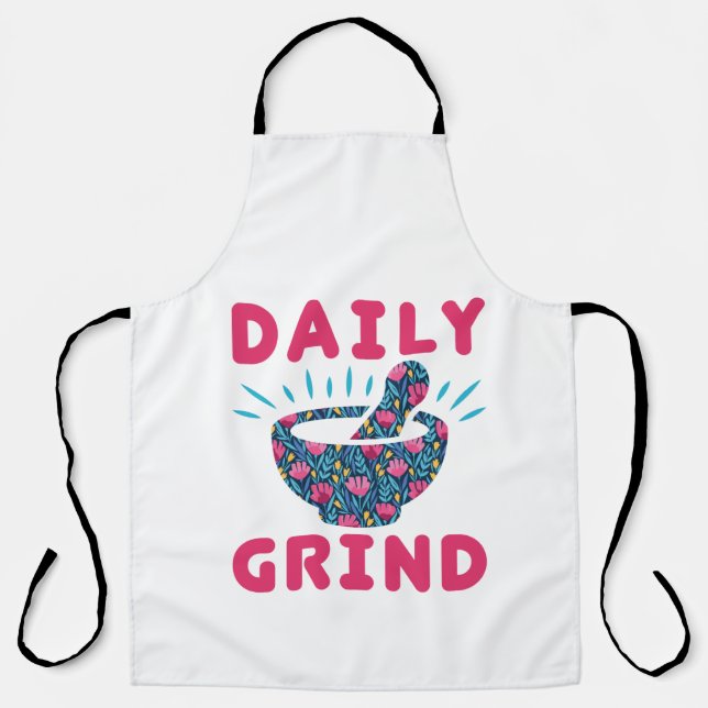 Delantal Farmacéutico del Daily Grind (Anverso)