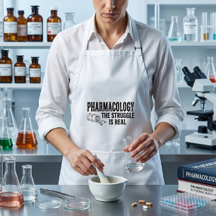 Delantal Farmacología La Lucha Es Real Divertido Farmacia 