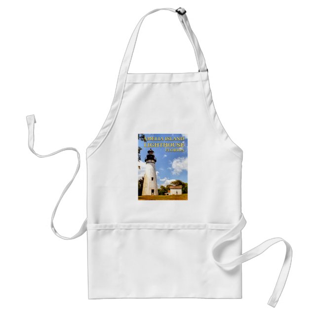 Delantal Faro de la isla de Amelia, Florida Cooking Apron (Frente)