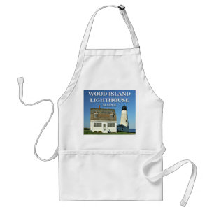 Delantal Faro de Wood Island, Apron de Cocina Maine