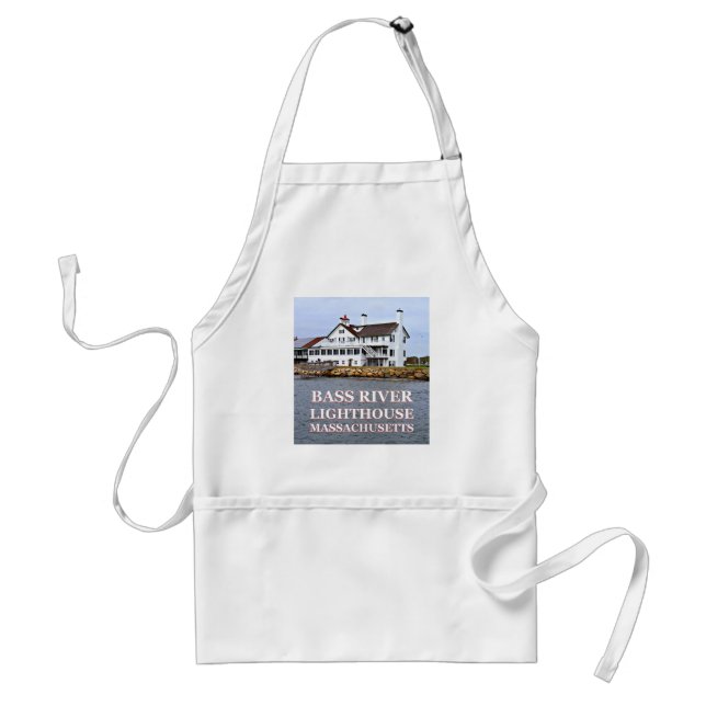 Delantal Faro del río Bass, Massachusetts cocinando Apron (Frente)
