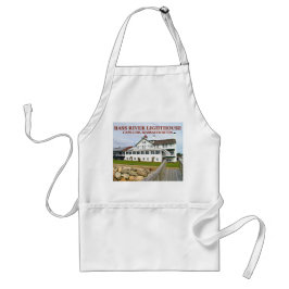 Delantal Faro del río Bass, Massachusetts cocinando Apron