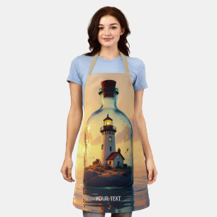 Delantal Faro En Botella De Fantasía Lindo
