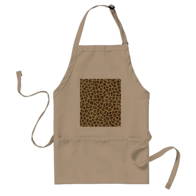 Delantal Fashinable leopardo piel efecto de piel fluffy (Frente)