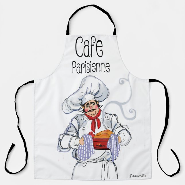 Delantal Fat French Chef Cafe Parisienne Gourmet (Anverso)