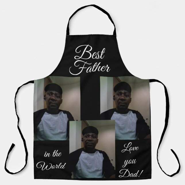 Delantal Fathers Day PERSONALIZED  All-Over Print Apron (Anverso)