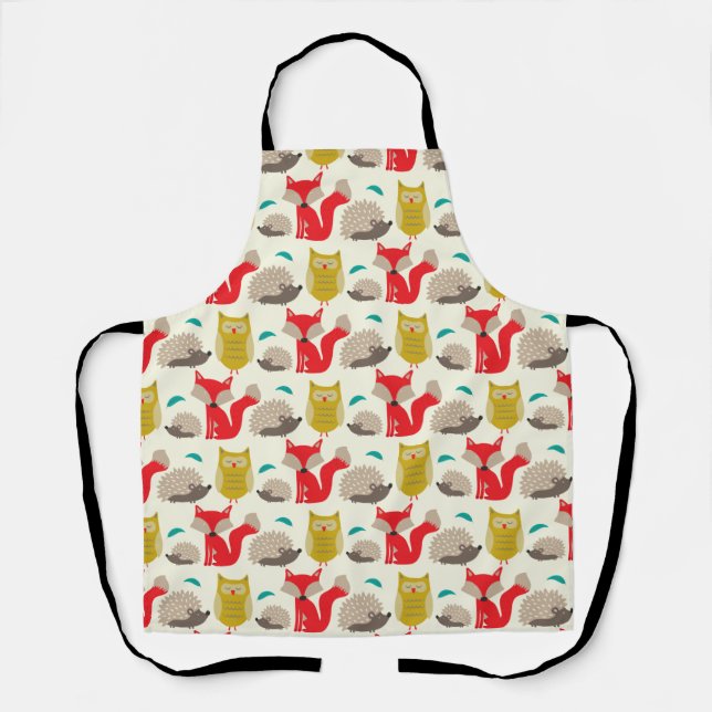 Delantal Fauna silvestre de bosques (Anverso)