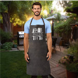 Delantal Faux Brown Leather Chef Grill Grill Smolling<br><div class="desc">Este diseño se puede personalizar eligiendo la opción personalizar para añadir texto o realizar otros cambios. Si este producto tiene la opción de transferir el diseño a otro artículo, asegúrese de ajustar el diseño para que se ajuste si es necesario. Contáctame en colorflowcreations@gmail.com si deseas tener este diseño en otro...</div>