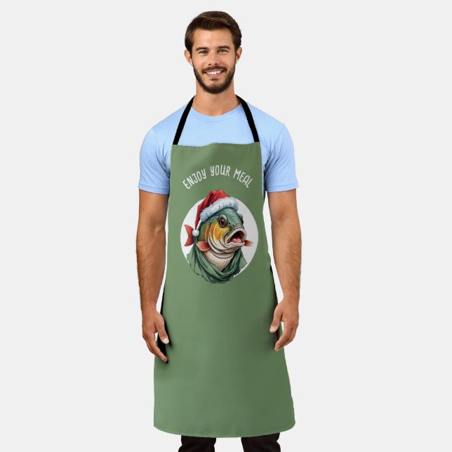 Delantal Favoritos divertidos de los Navidades de animales  (Gastado)