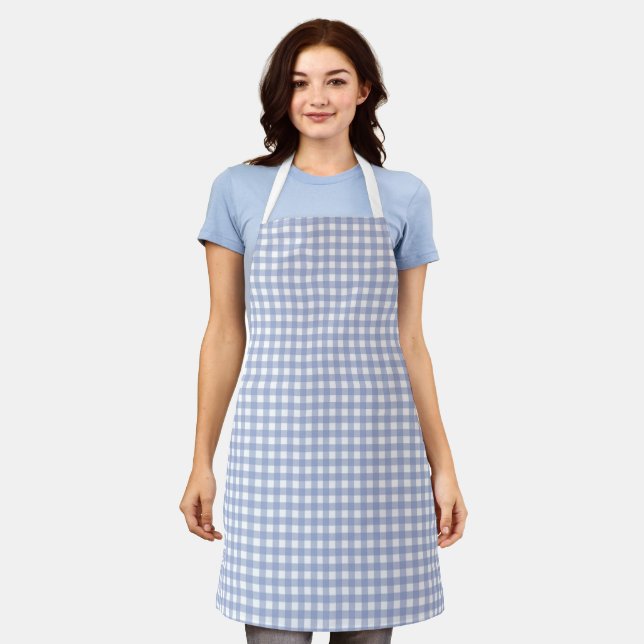 Delantal Faye y Lauren Blue Gingham (Gastado)