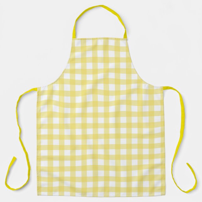 Delantal Faye y Lauren Yellow Gingham (Anverso)