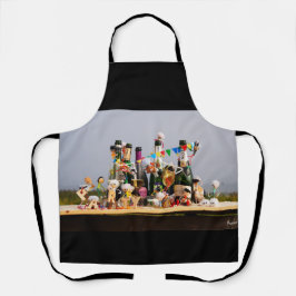 Delantal Feestende fubby's de van een feestje houden, gefel