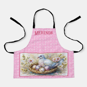 Delantal Felices Dove Personaliza el nombre de los huevos d