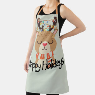 Delantal Felices fiestas Rudolph