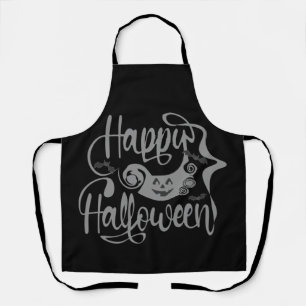 Delantal Felices murciélagos de Halloween jack o lantern