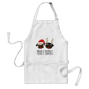 Delantal Felices Navidad Santa de Pugmas y barros amasados