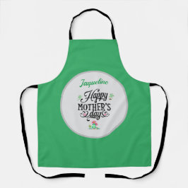 Delantal Felices ranas elegantes del día de la madre person
