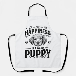 Delantal Felicidad Es Un Cachorro Caliente Diseño De Camise