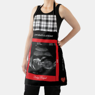 Delantal Felicitaciones Tía Sonogram Baby Próximamente