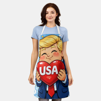Delantal Feliz 250 Aniversario Trump Ama USA