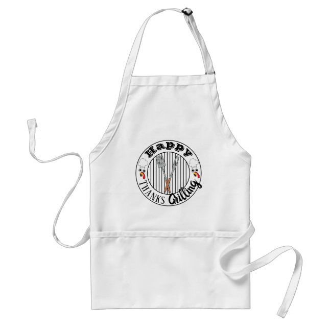 Delantal Feliz agradecimiento a Grilling Standard Apron (Frente)