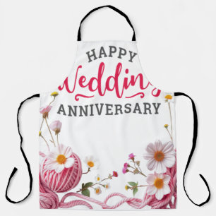 Delantal Feliz aniversario de bodas
