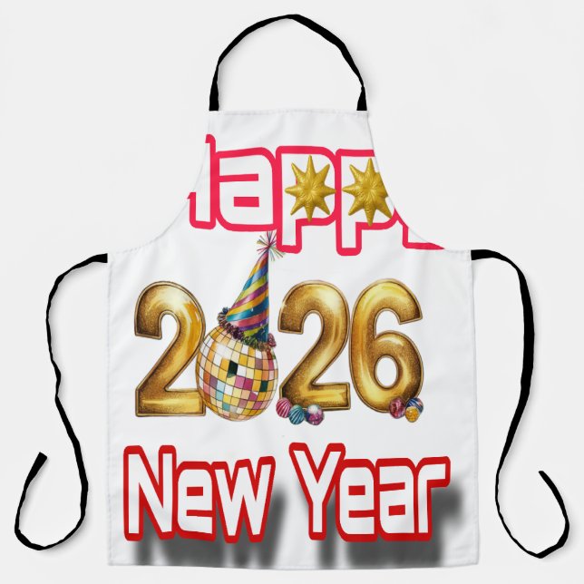 Delantal Feliz año nuevo  (Anverso)