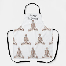 Feliz Apron de Yoga de Halloween