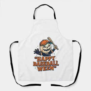 Delantal Feliz béisbol Ween vintage Halloween béisbol Des