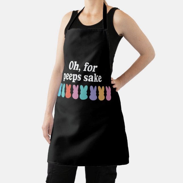 Delantal Feliz Carnaval religioso cristiano conejo de Pascu (in situ)