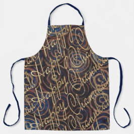 Delantal Feliz Chanukah Gold