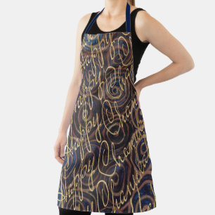Delantal Feliz Chanukah Gold