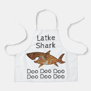 Delantal Feliz Chanukah Latke Shark