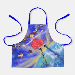 Delantal Feliz Chica con BirdsApron Spring
