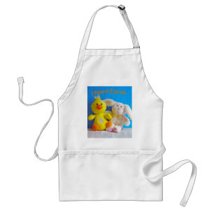 Delantal Feliz Chick de Pascua + Conejo