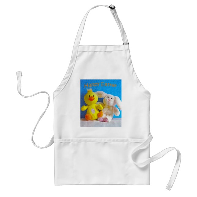 Delantal Feliz Chick de Pascua + Conejo (Frente)