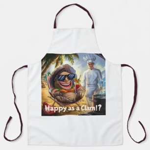 Delantal ¿Feliz como una almeja?