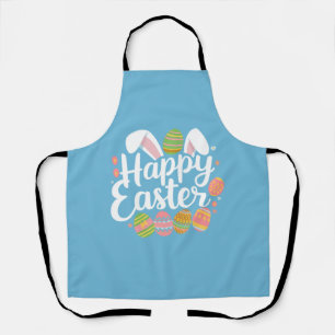 Delantal Feliz conejo de Pascua de Pascua de vacaciones de 